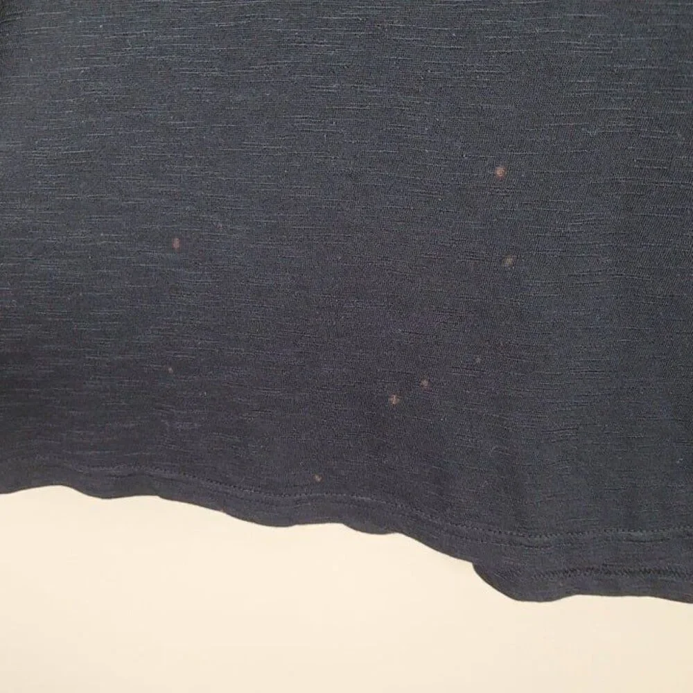 Torrid Size 1X Studded Short Sleeve Top Stretch Black Gold - Picture 6 of 10